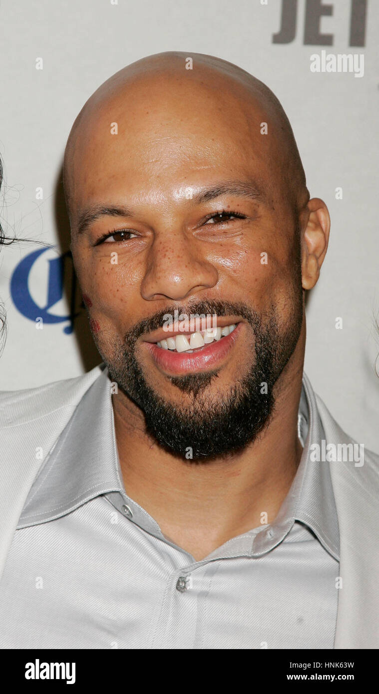 Rapper Common arrives at the Playboy Super Bowl Party  in Chandler, Arizona on February 2, 2008. Photo by Francis Specker Stock Photo