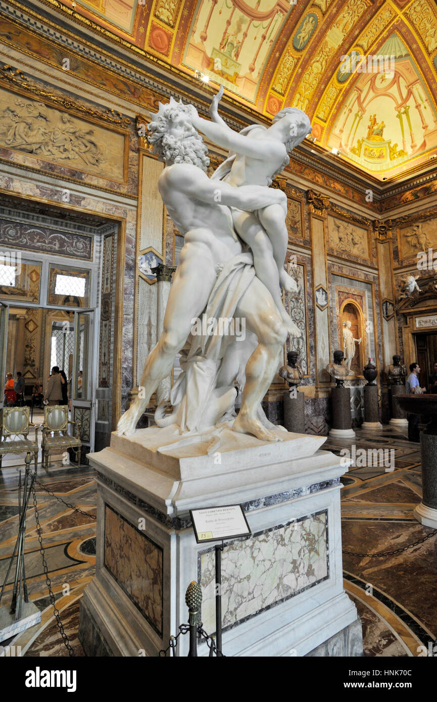 Italy, Rome, Galleria Borghese museum, Gian Lorenzo Bernini, marble ...