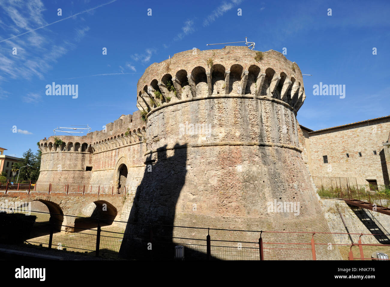Porta Nova or Porta Volterrana, walls, Colle di Val d'Elsa, Tuscany, Italy Stock Photo