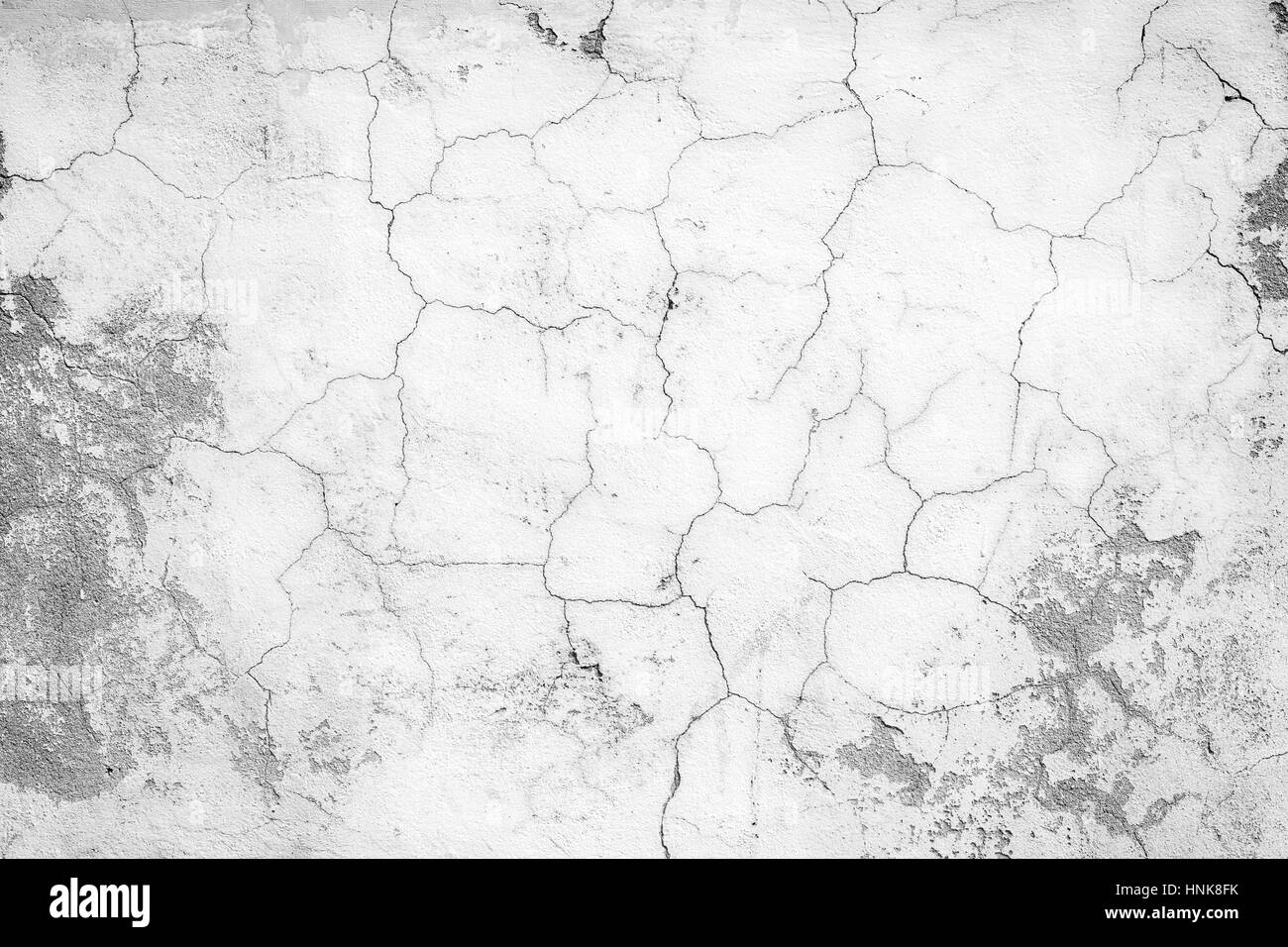 Close Up Of A Cracked And Weathered Concrete Wall Texture In Black White Stock Photo Alamy