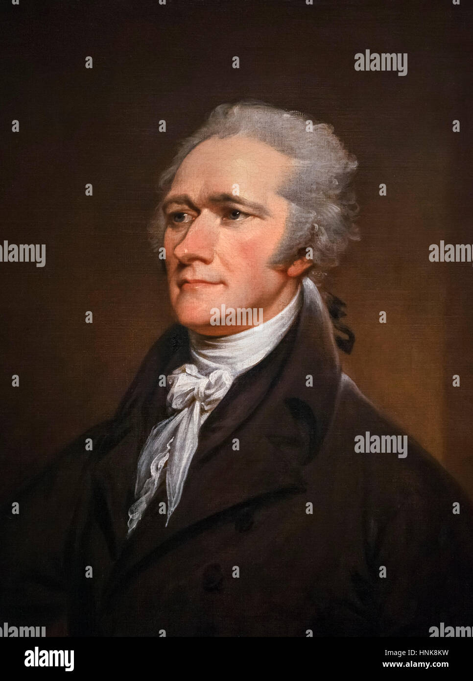 Alexander Hamilton (1755-1804), portrait by John Trumbull, oil on canvas, 1806 Stock Photo