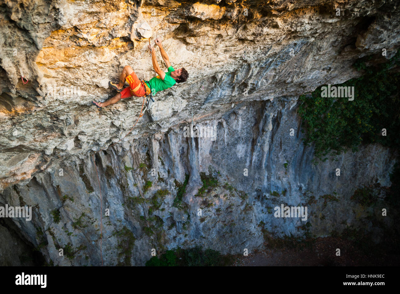 Rock climbing in Buzet, Croatia Stock Photo Alamy