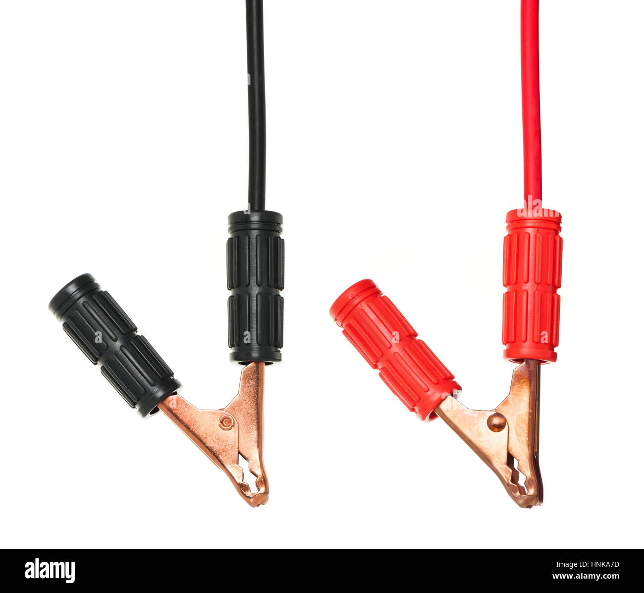 jumper cable for car battery isolated on white background Stock Photo Alamy