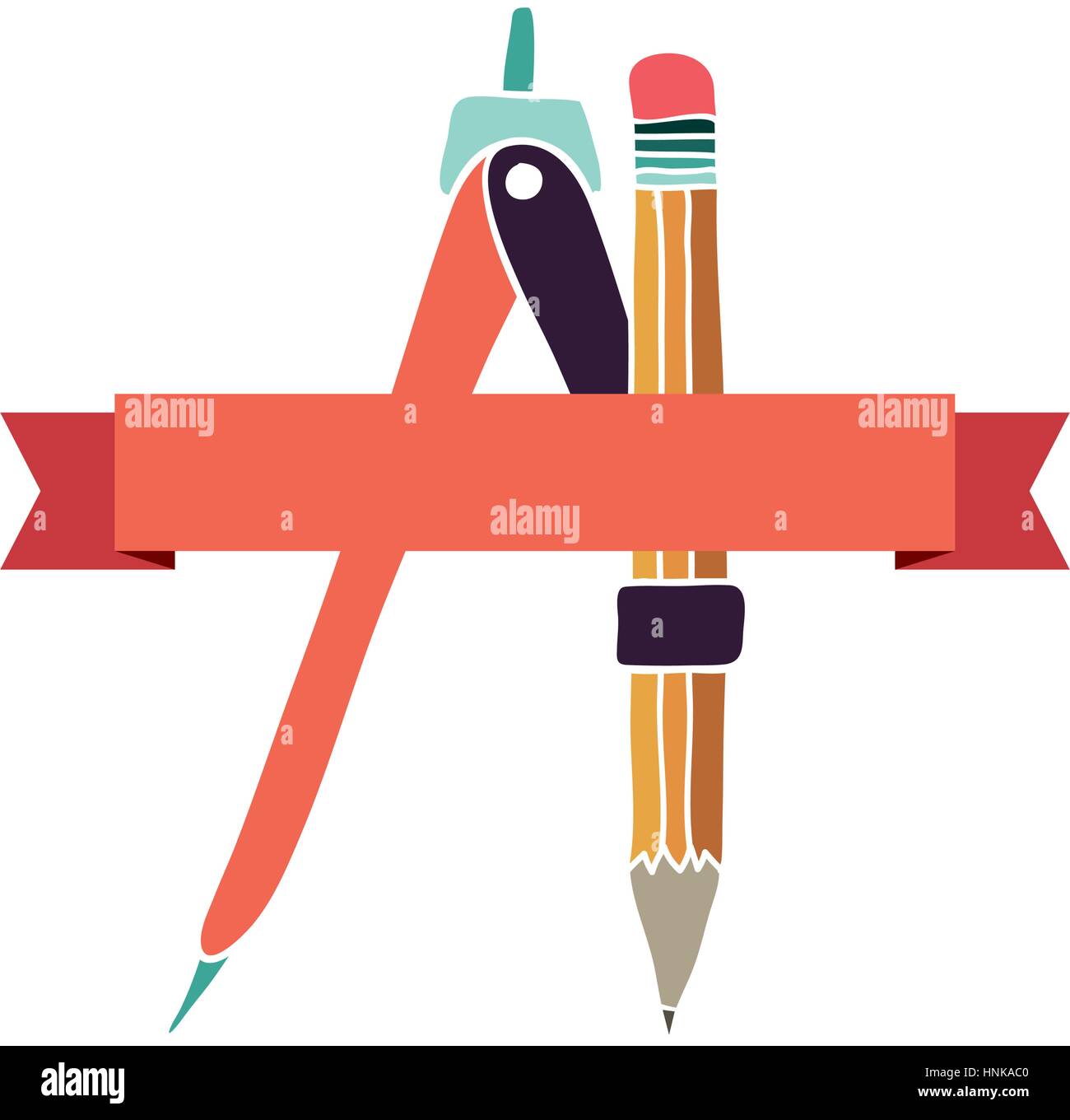 Drawing Compass Icon Stock Vector Illustration Image Design Stock
