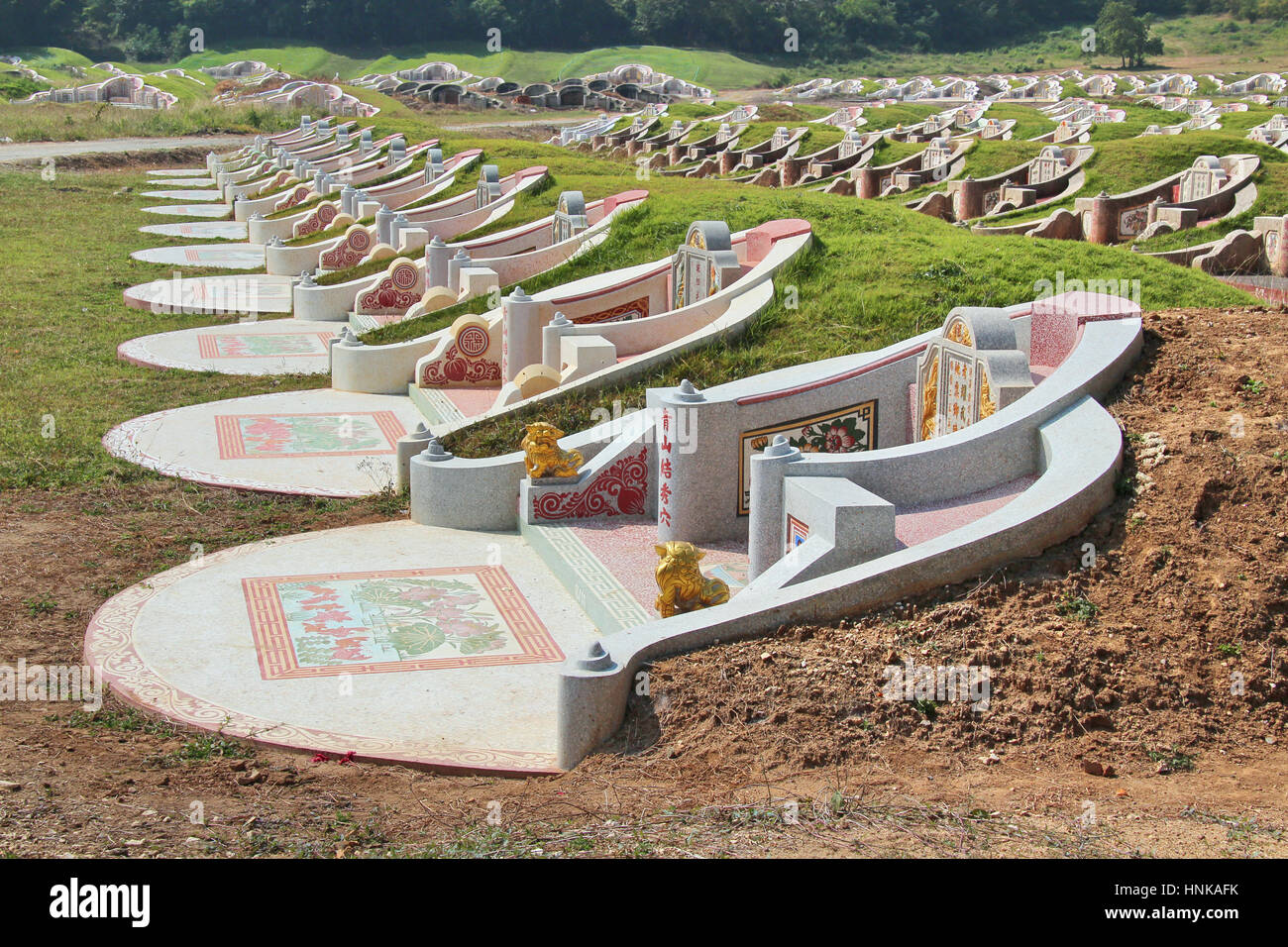 Chinese Grave Fengshui in Thailand Stock Photo Alamy