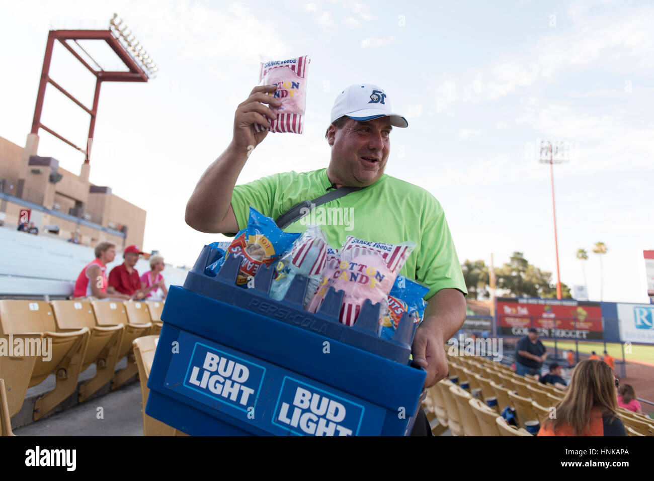 Cotton candy vendor baseball game hi-res stock photography and images -  Alamy