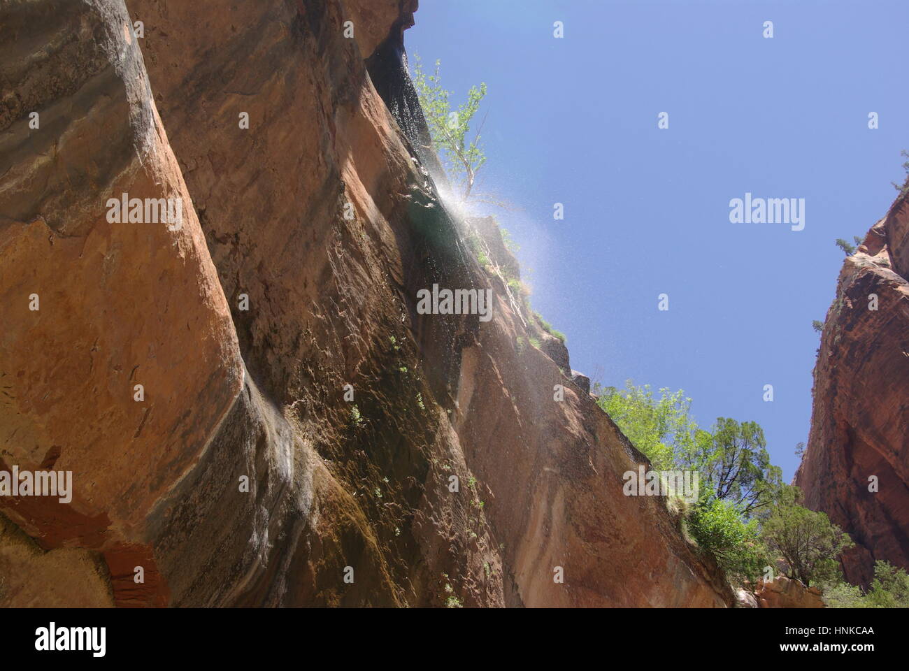Overhang Waterfall Stock Photo