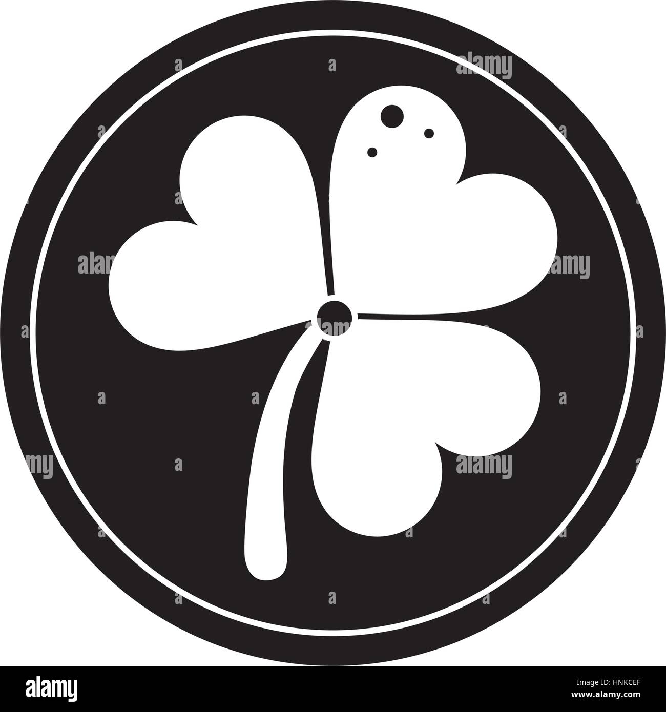 st patricks day gold coin clover pictogram vector illustration eps 10 ...
