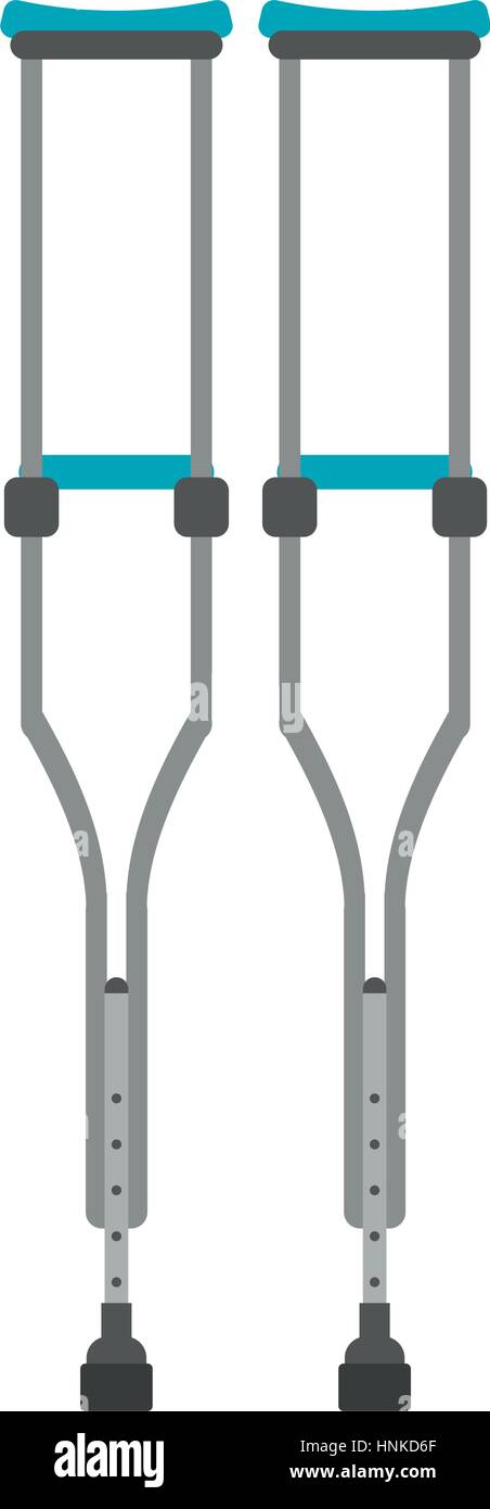crutches disabled support icon vector illustration eps 10 Stock Vector ...