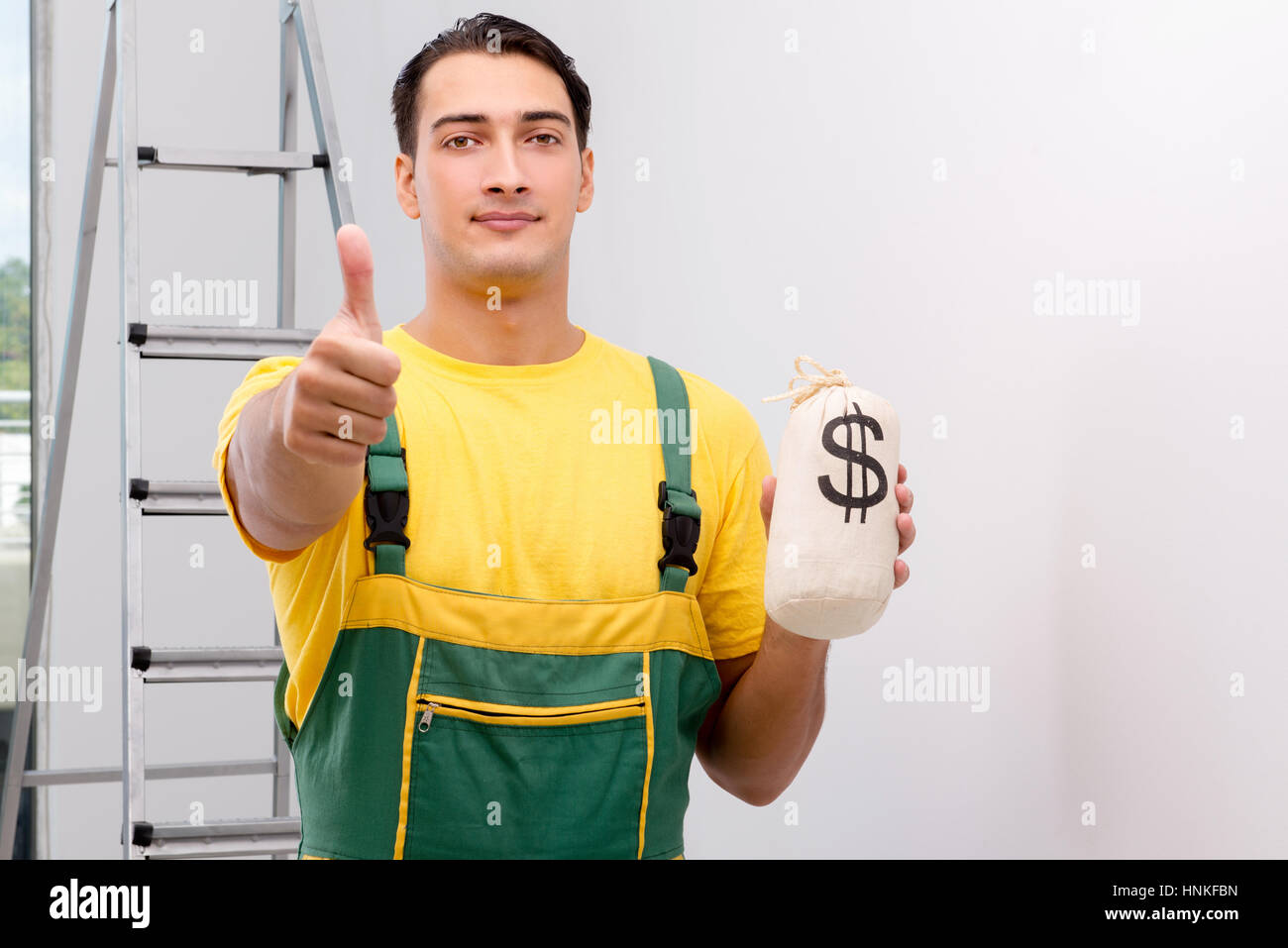 Construction worker working at the site Stock Photo - Alamy