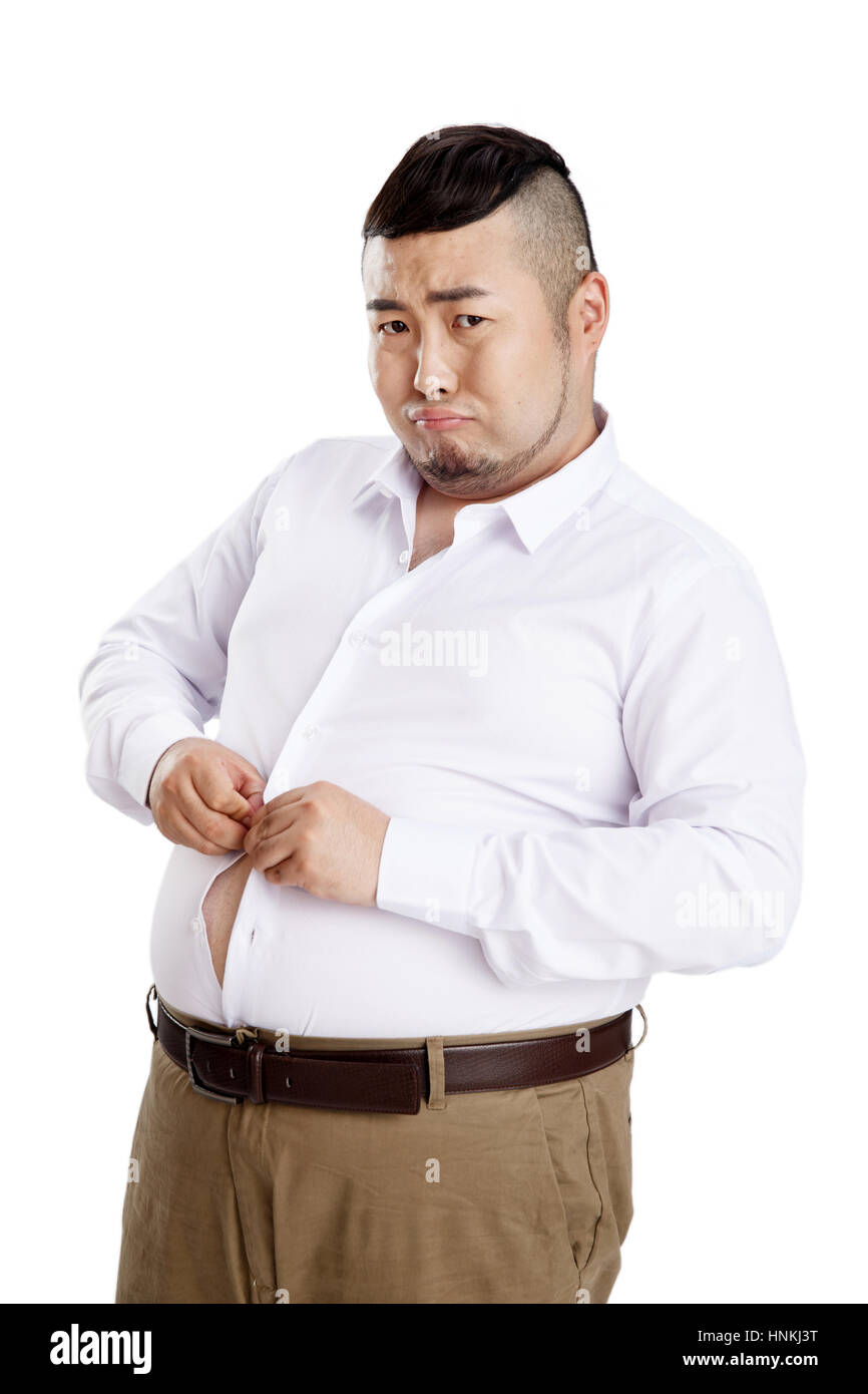 Obese business men wear clothes Stock Photo - Alamy
