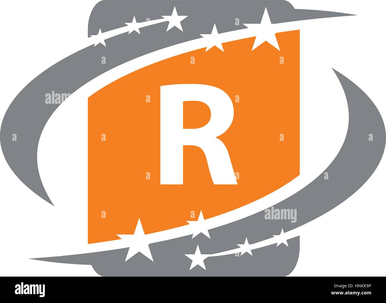 Star Solutions Initial R Stock Vector Art Illustration Vector