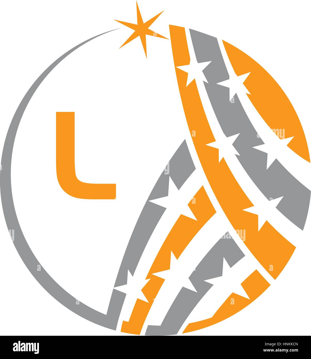 Star Swoosh Solution Initial L Stock Vector Image & Art - Alamy