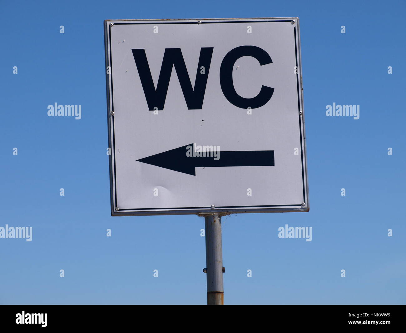 WC sign Stock Photo