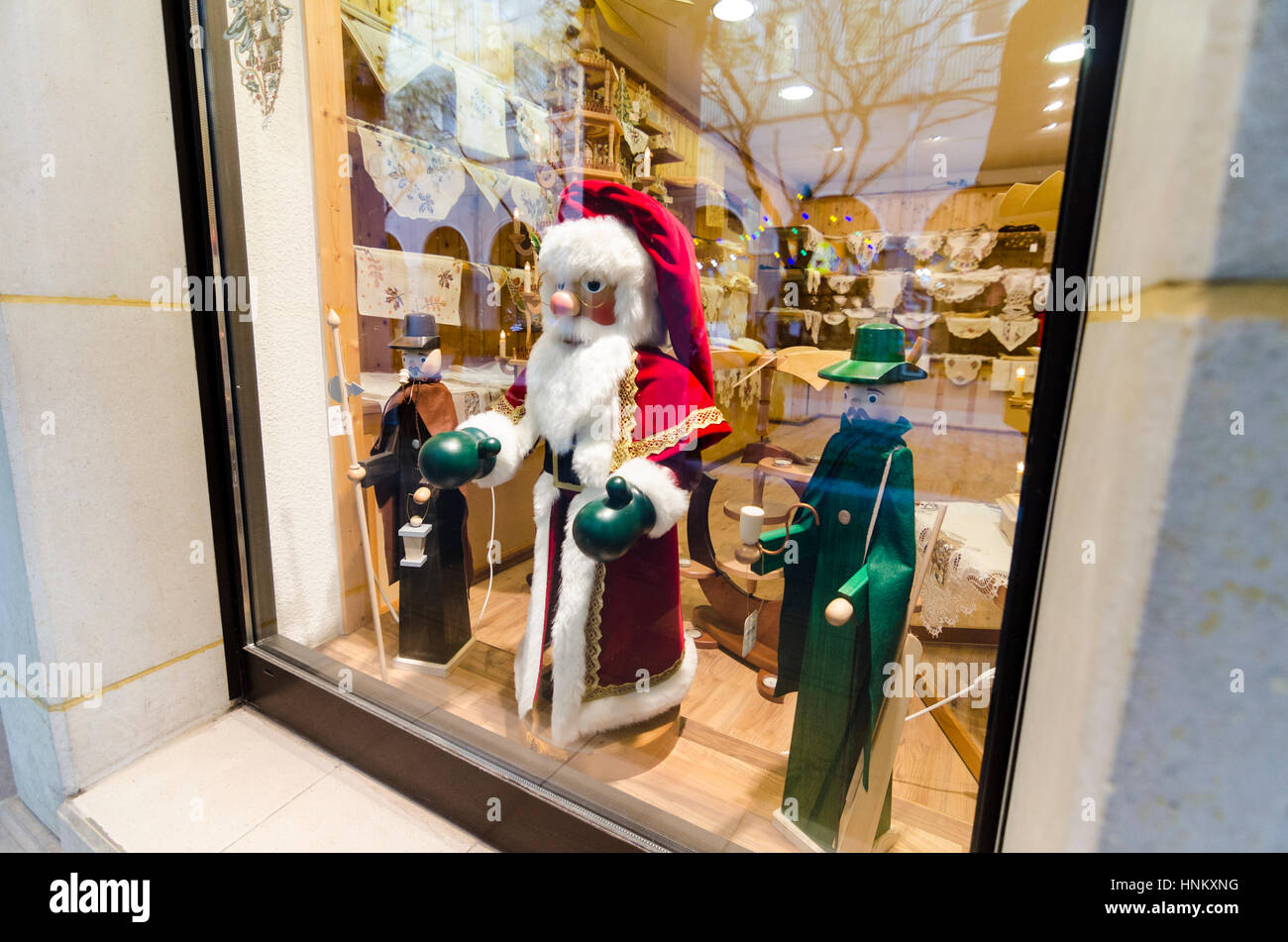 Lego display at Xmas in store window Santa Claus, Father Christmas, Saint  Nicholas Berlin, Germany, Europe KATHY DEWITT Stock Photo - Alamy