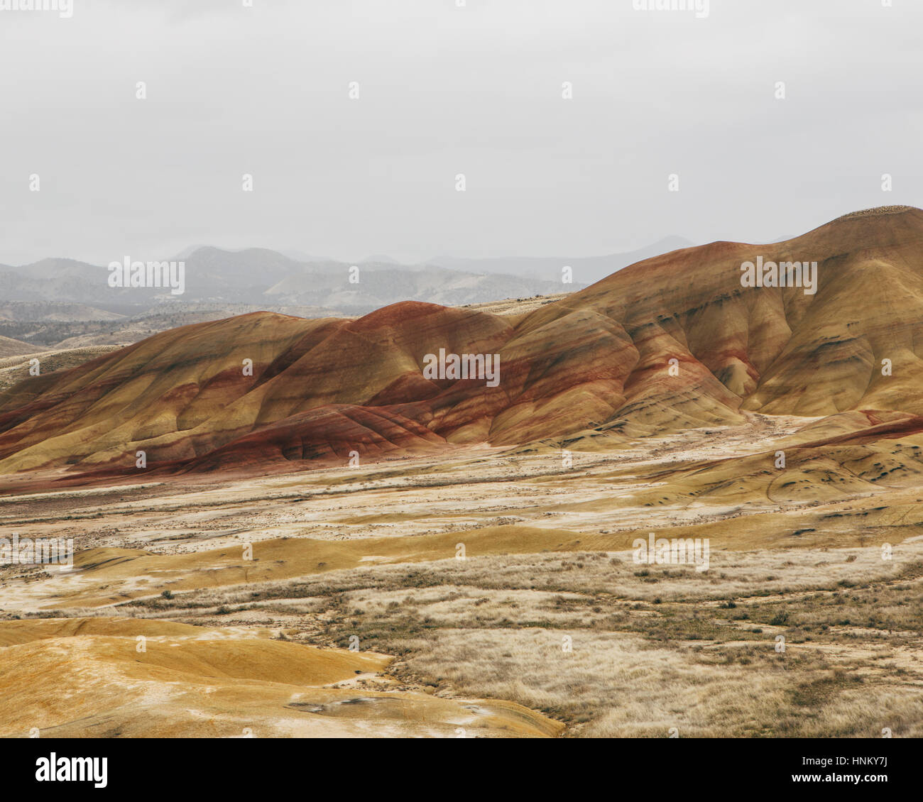 The landscape of the John Day Fossil Beds National Monument, Oregon ...