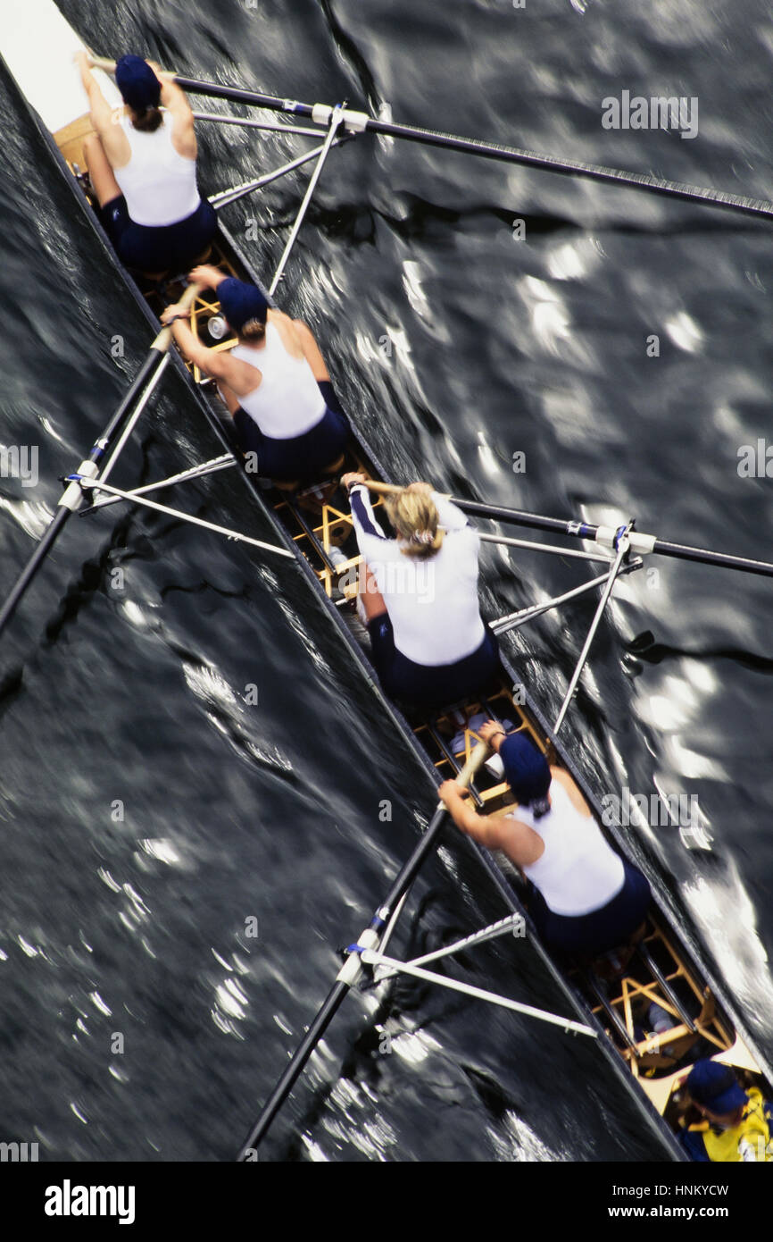 Inside Crew Rowing Boat
