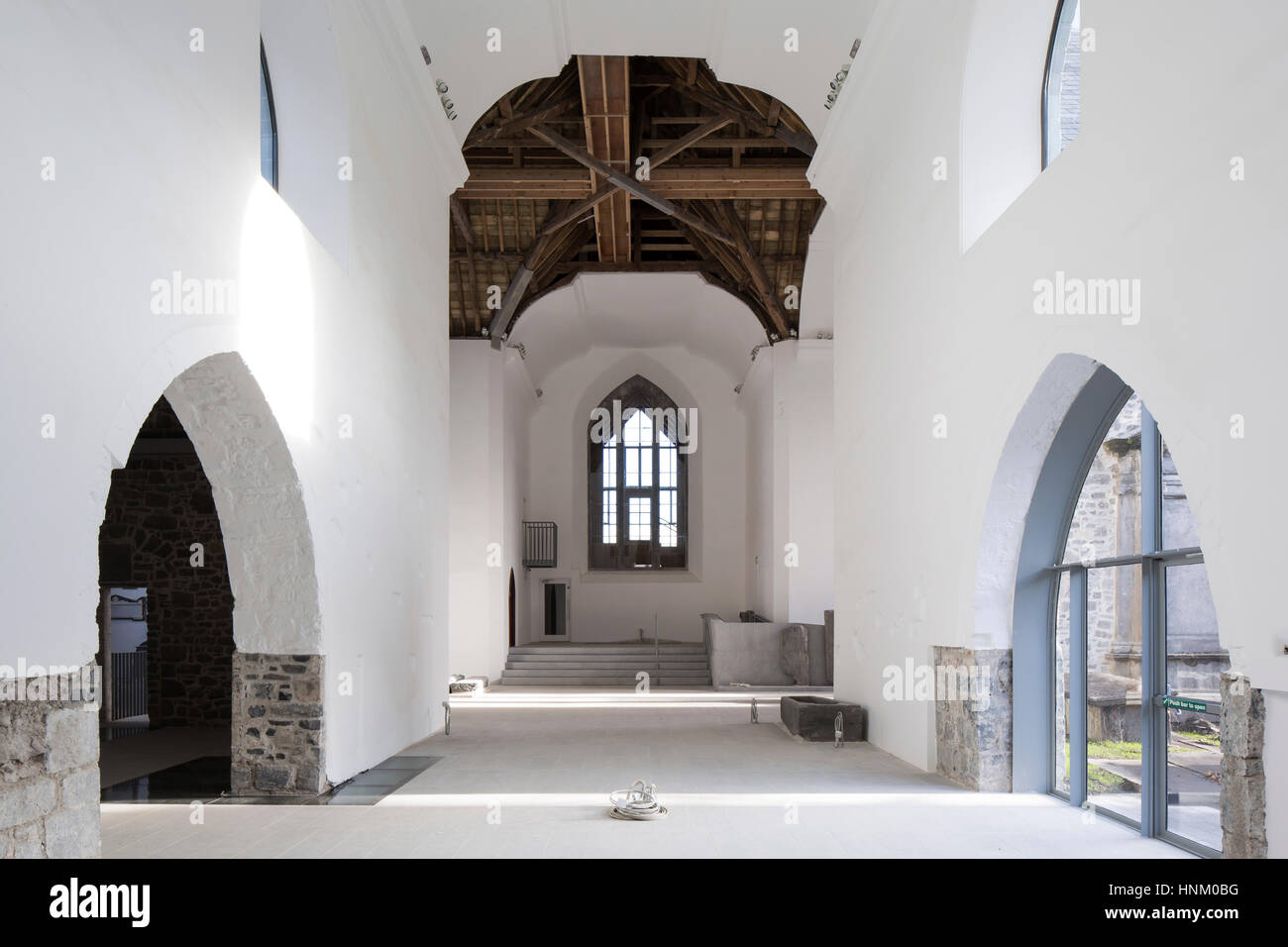 Refurbished Nave Volume With Exposed Timber Ceiling Structure St