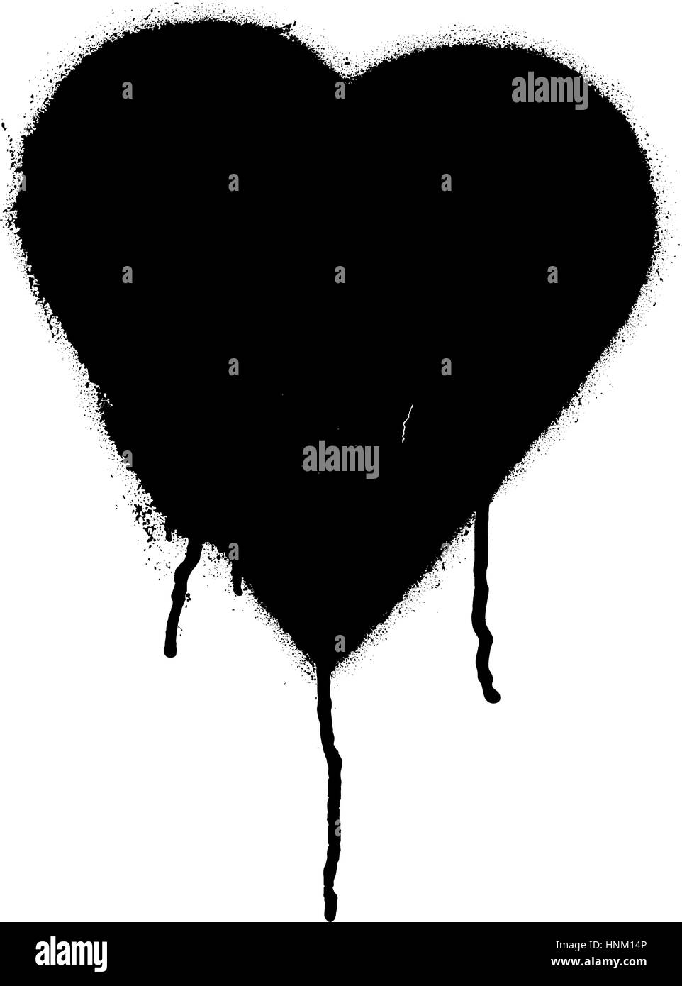 Graffiti Heart Stencil - S0013