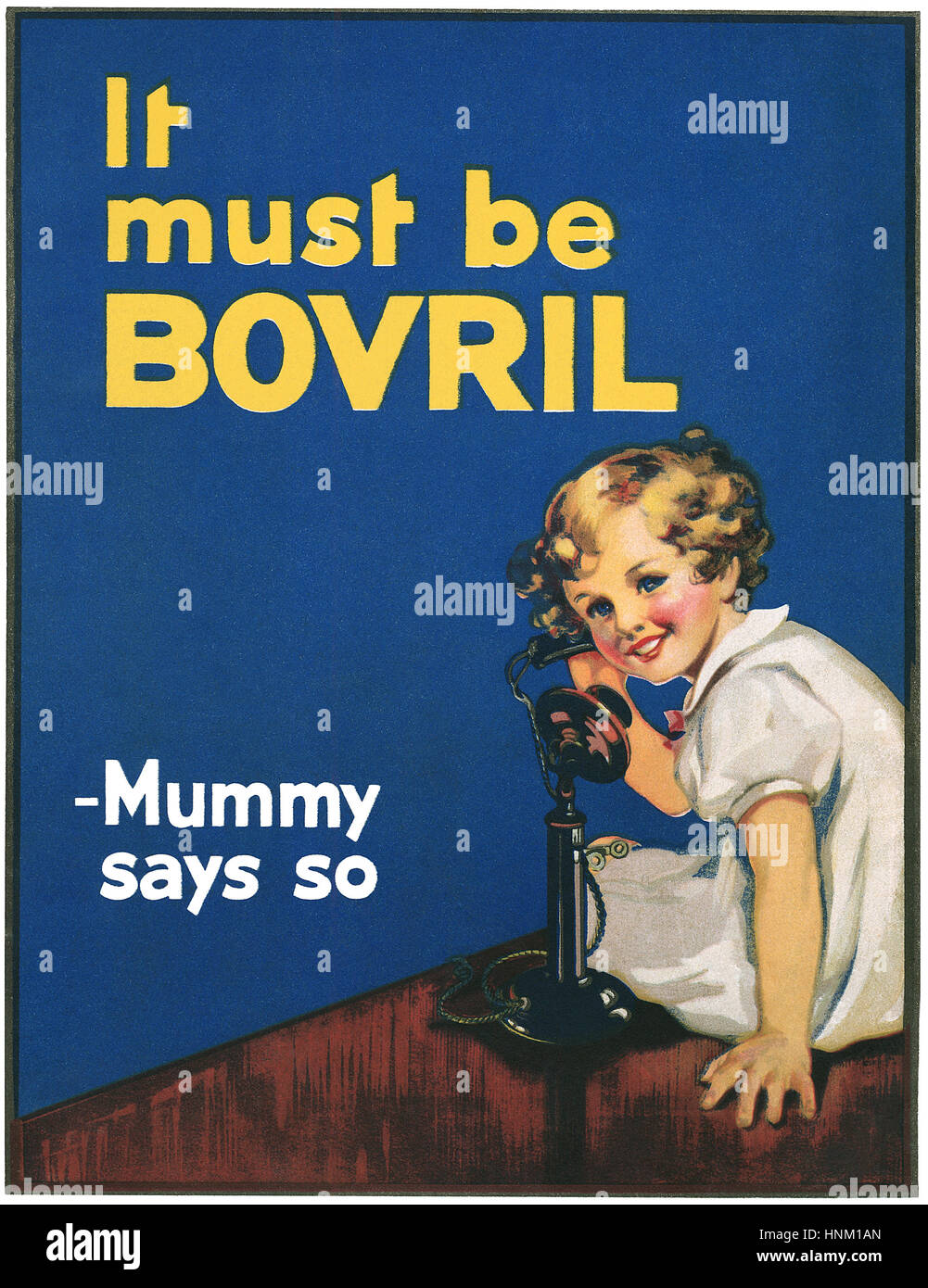 1934 British advertisement for Bovril Stock Photo