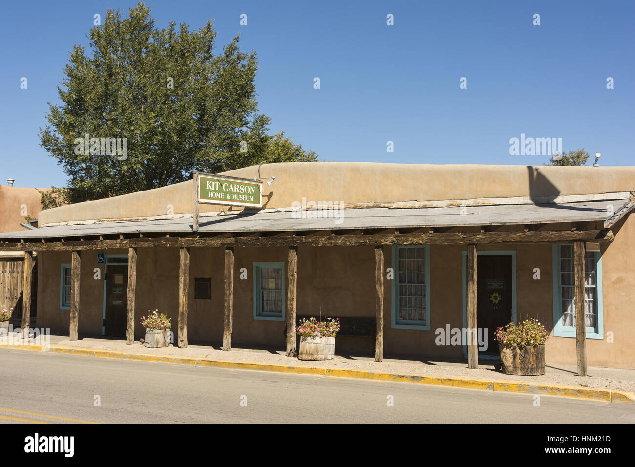 New Mexico, Taos, Kit Carson House and Museum Stock Photo Alamy