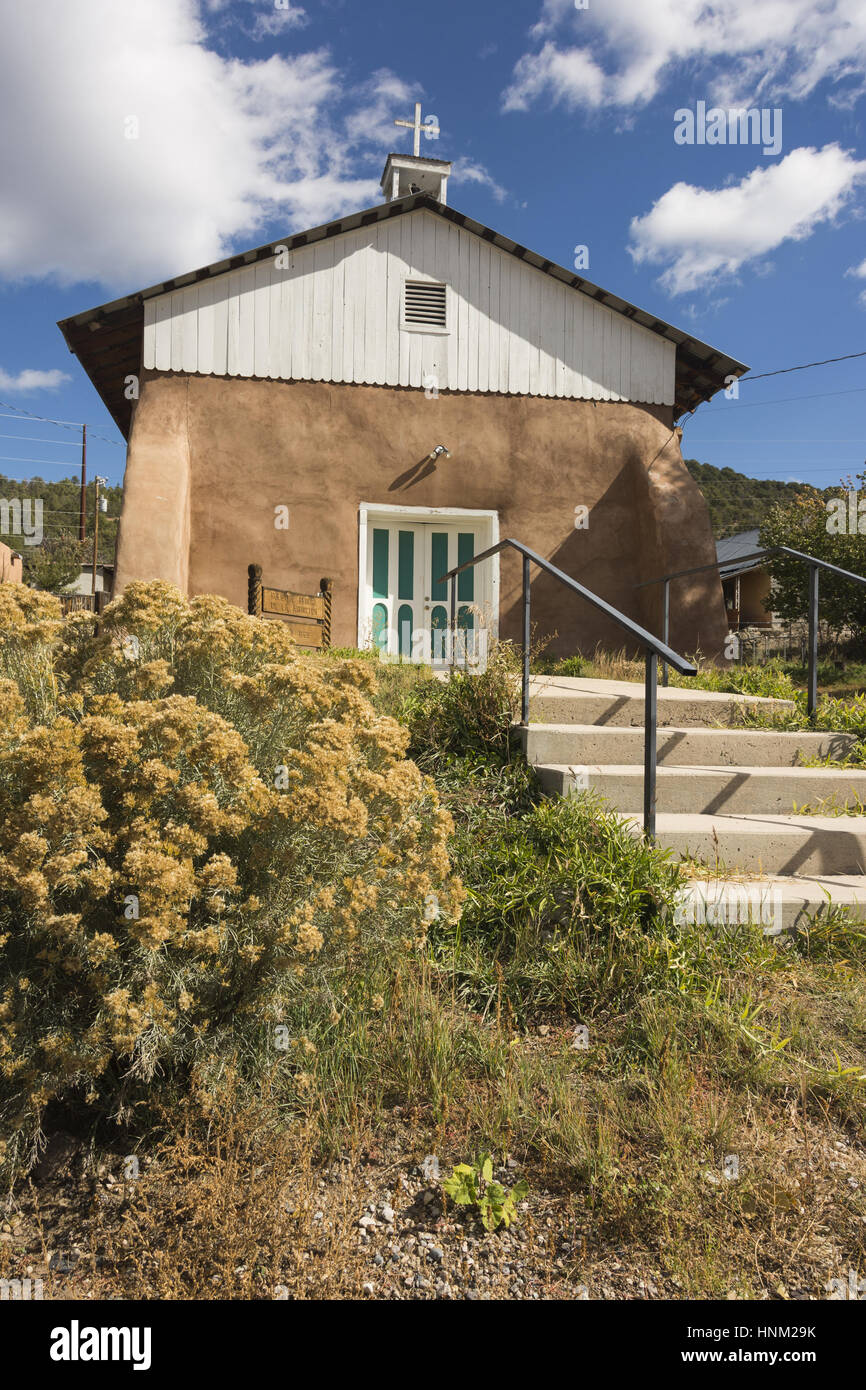 New Mexico, High Road to Taos Scenic Byway, Penasco, town scene, Our