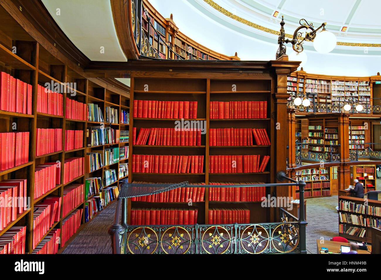 British Library Interior Reading Room High Resolution Stock Photography