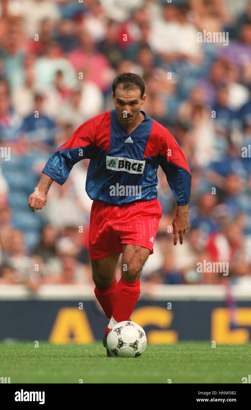 UEFA Champions League 1995/96 . Tiberiu Csik, Steaua Bucharest Stock  Photo - Alamy