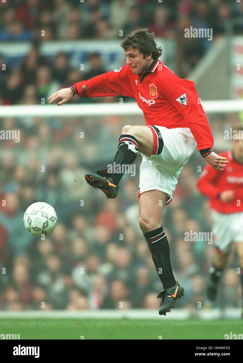 Lee Sharpe Manchester United Fc 02 April 1996 Stock Photo Alamy