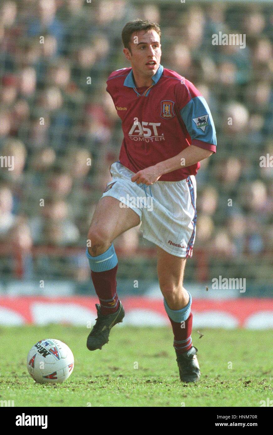 GARETH SOUTHGATE ASTON VILLA FC 02 April 1996 Stock Photo