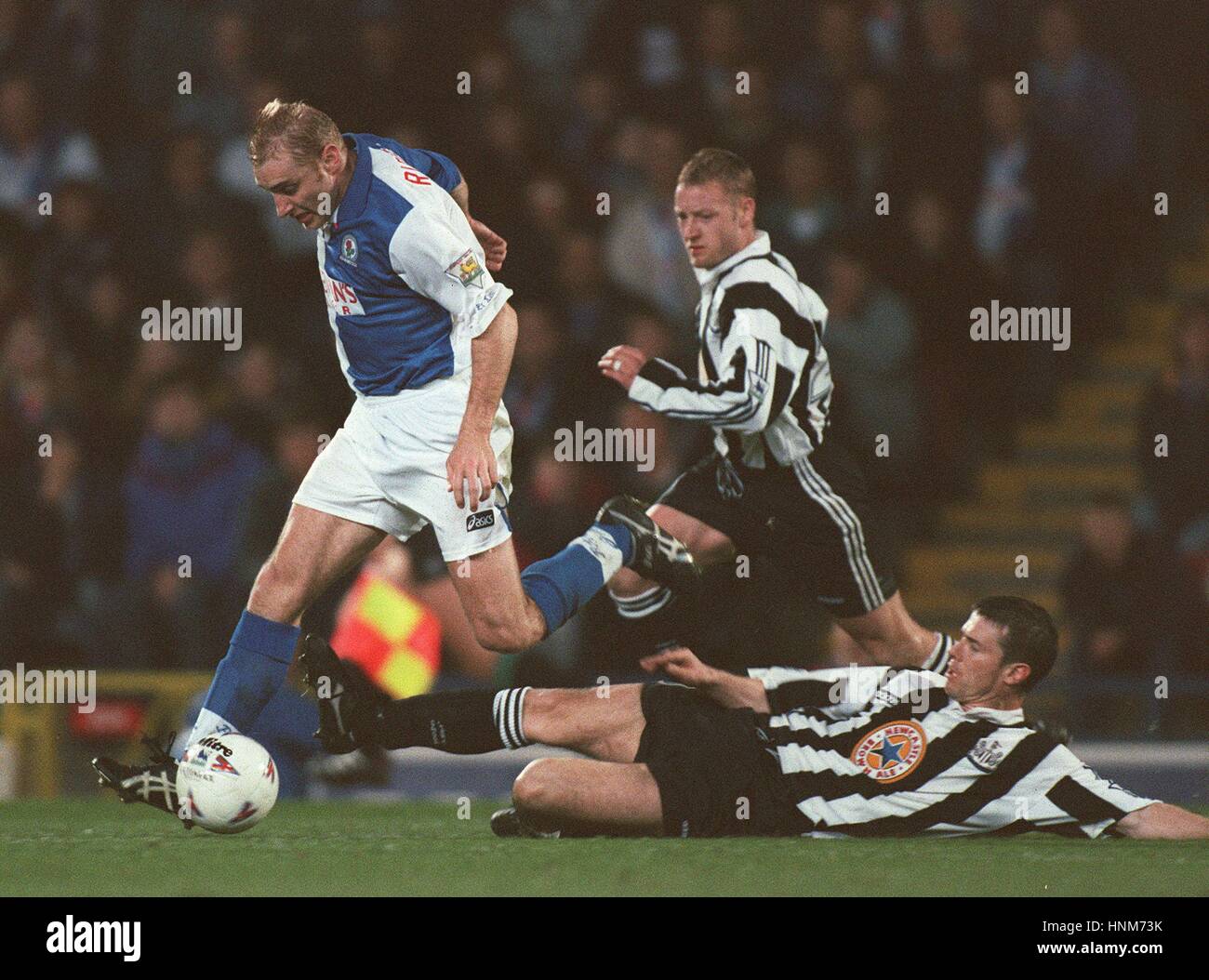 STUART RIPLEY & ROBERT LEE BLACKBURN ROVERS V NEWCASTLE U 09 April 1996 ...