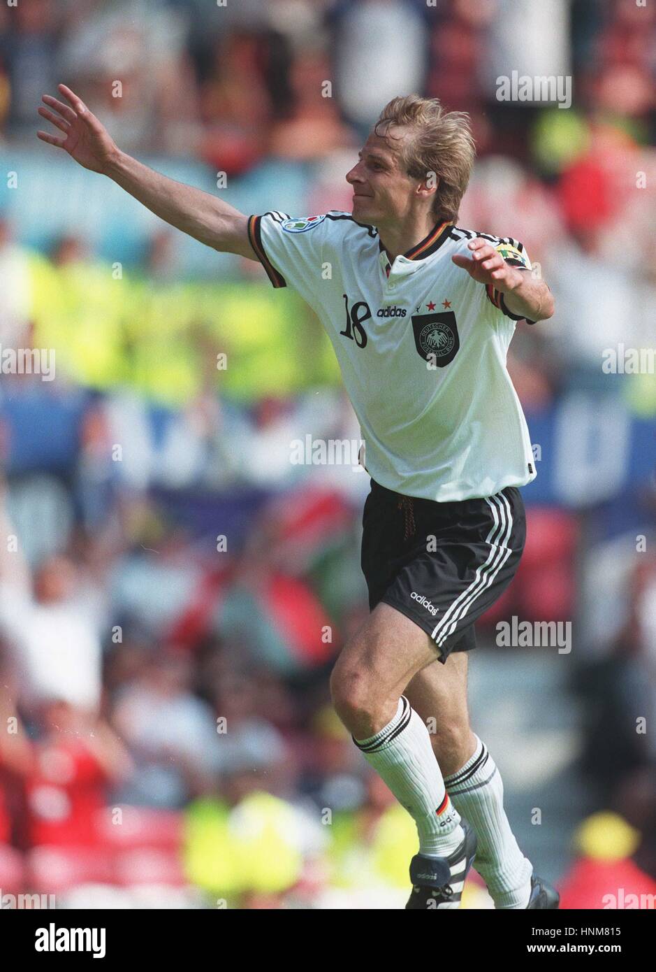 JURGEN KLINSMANN GERMANY & BAYERN MUNICH FC 18 June 1996 Stock Photo