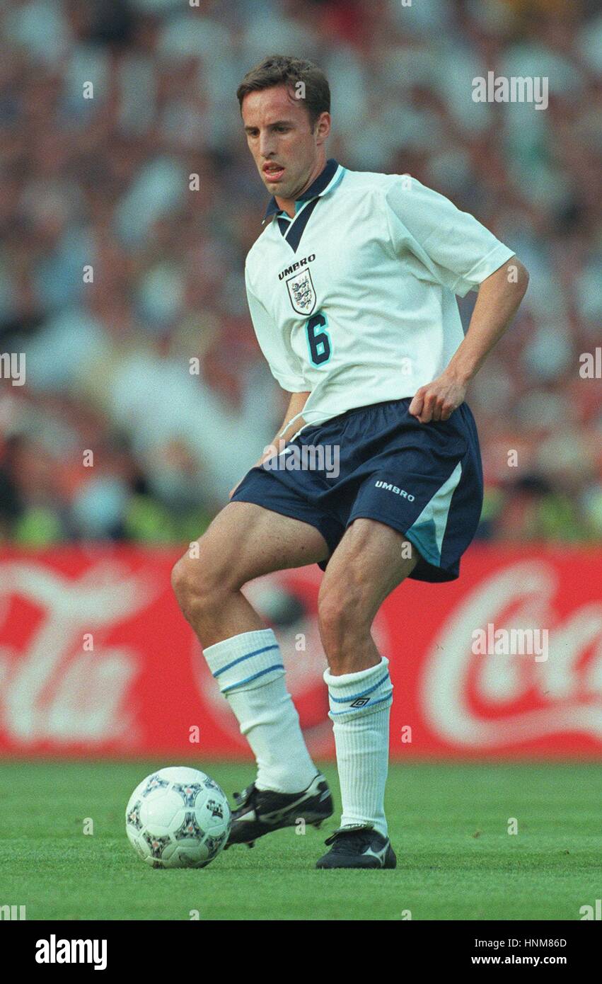 GARETH SOUTHGATE ENGLAND & ASTON VILLA FC 20 June 1996 Stock Photo