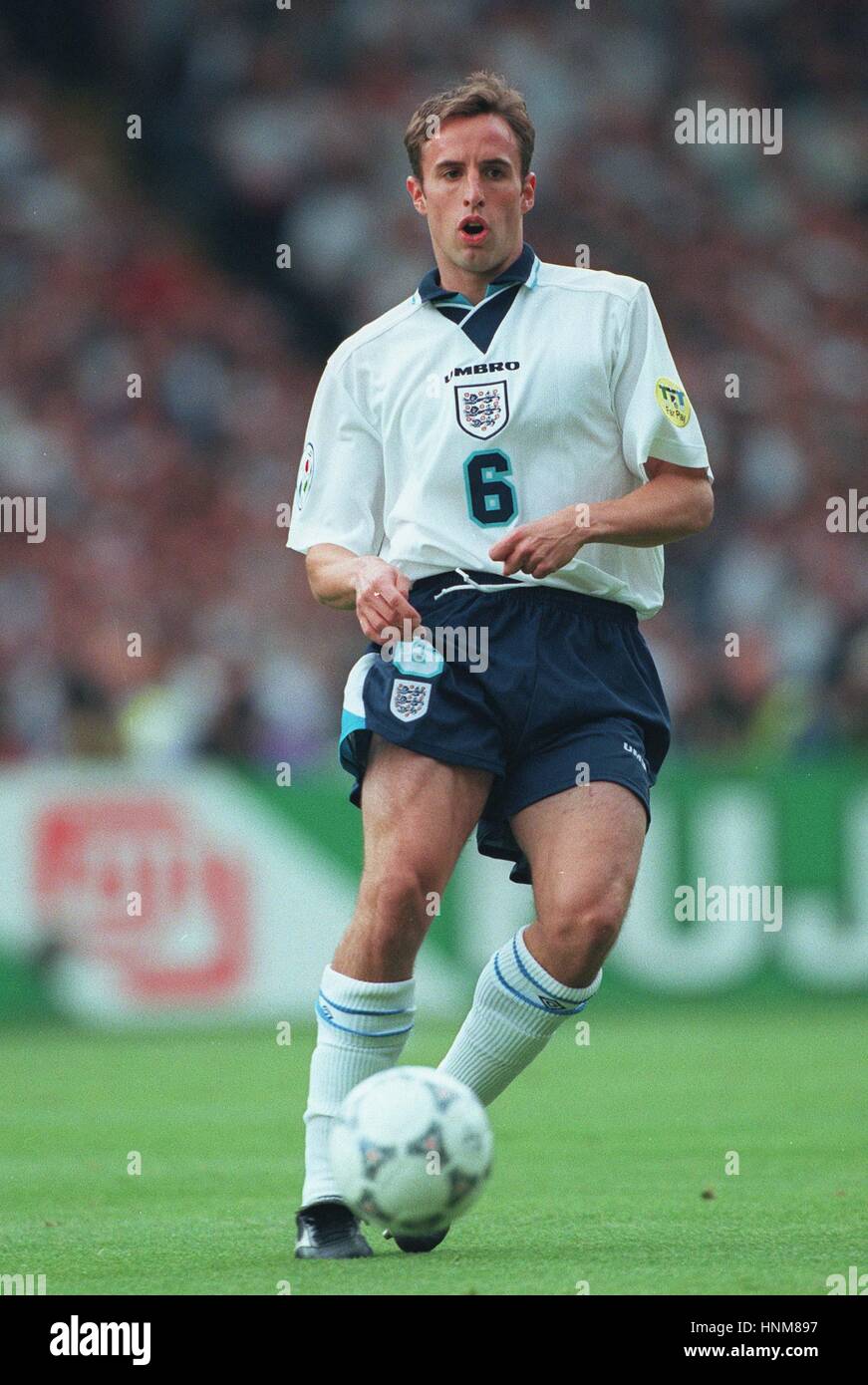 GARETH SOUTHGATE ENGLAND & ASTON VILLA FC 24 June 1996 Stock Photo