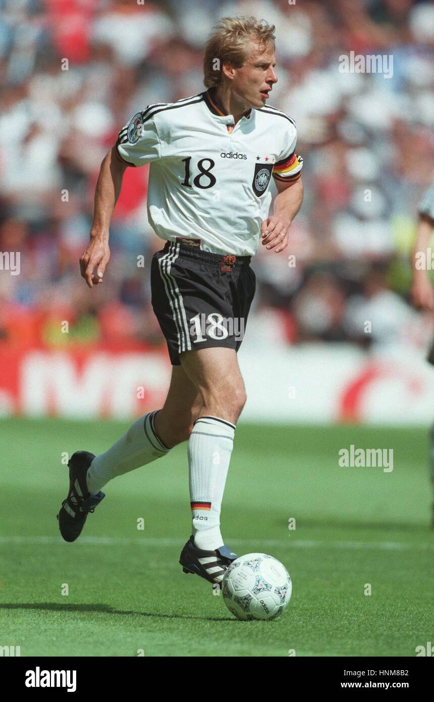 JURGEN KLINSMANN GERMANY & BAYERN MUNICH FC 24 June 1996 Stock Photo