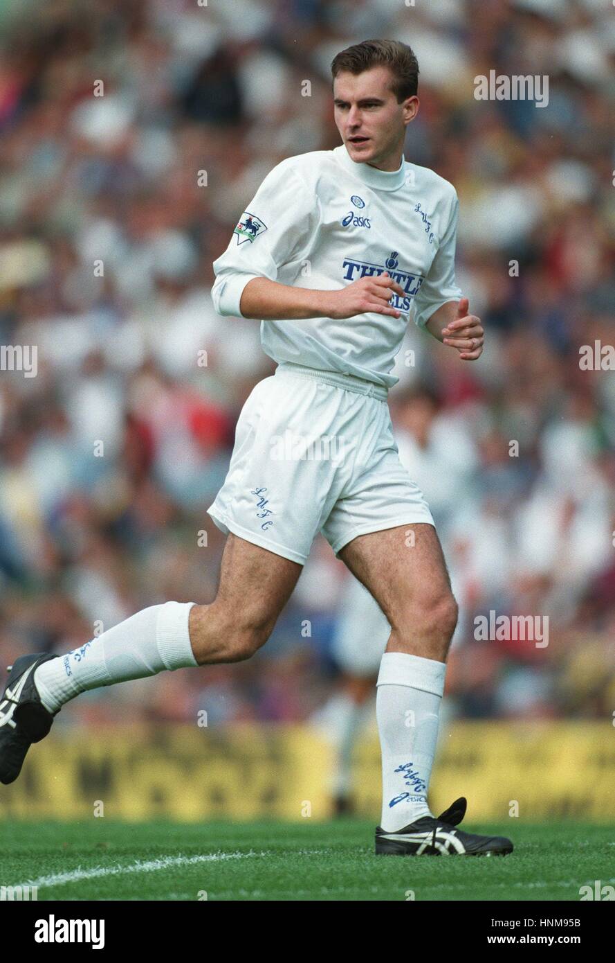 DAVID WETHERALL LEEDS UNITED FC 06 October 1995 Stock Photo Alamy