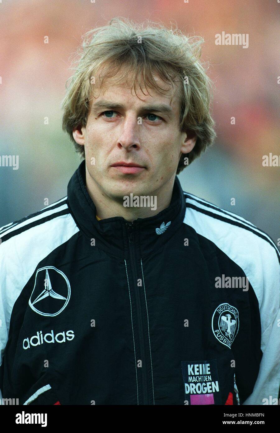 JURGEN KLINSMANN GERMANY & BAYERN MUNICH FC 15 May 1995 Stock Photo