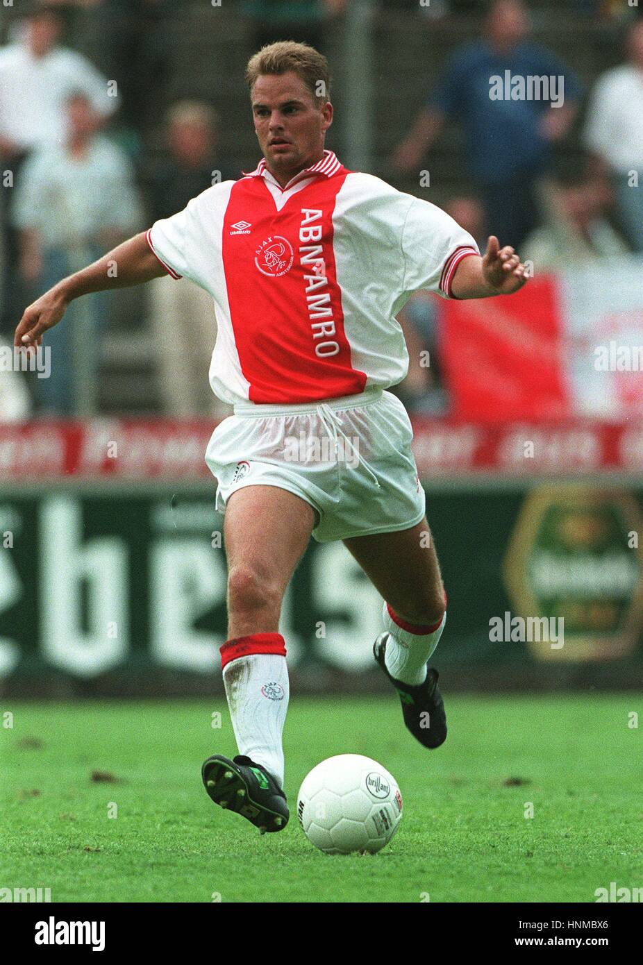 FRANK DE BOER HOLLAND & AJAX FC 11 August 1995 Stock Photo