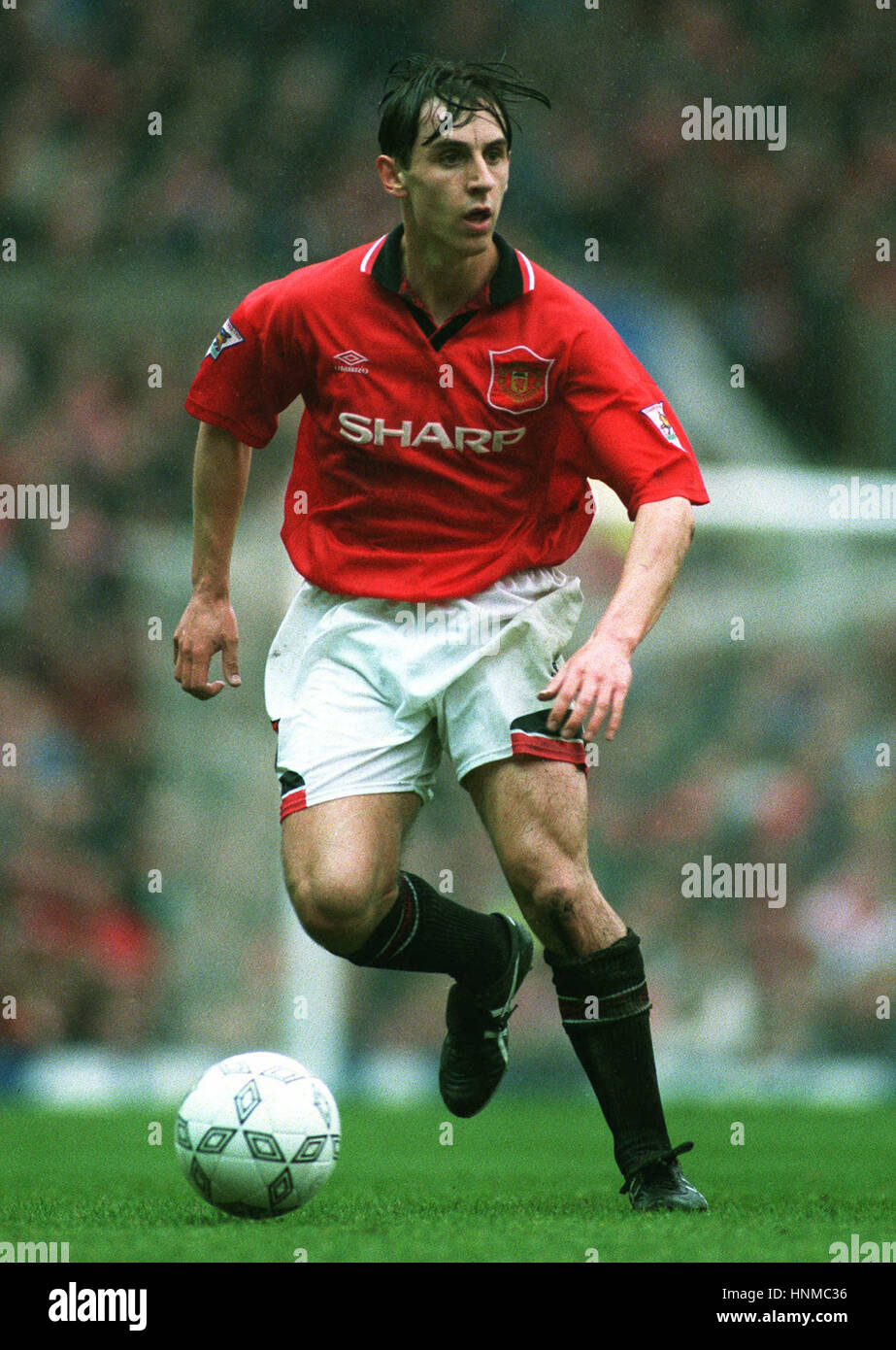 GARY NEVILLE MANCHESTER UNITED FC 20 April 1995 Stock Photo - Alamy