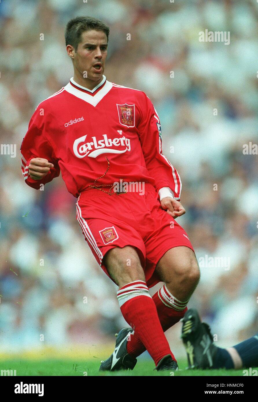 JAMIE REDKNAPP LIVERPOOL FC 29 August 1995 Stock Photo ...