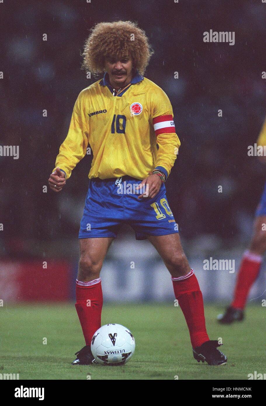 CARLOS VALDERRAMA COLOMBIA 07 September 1995 Stock Photo - Alamy