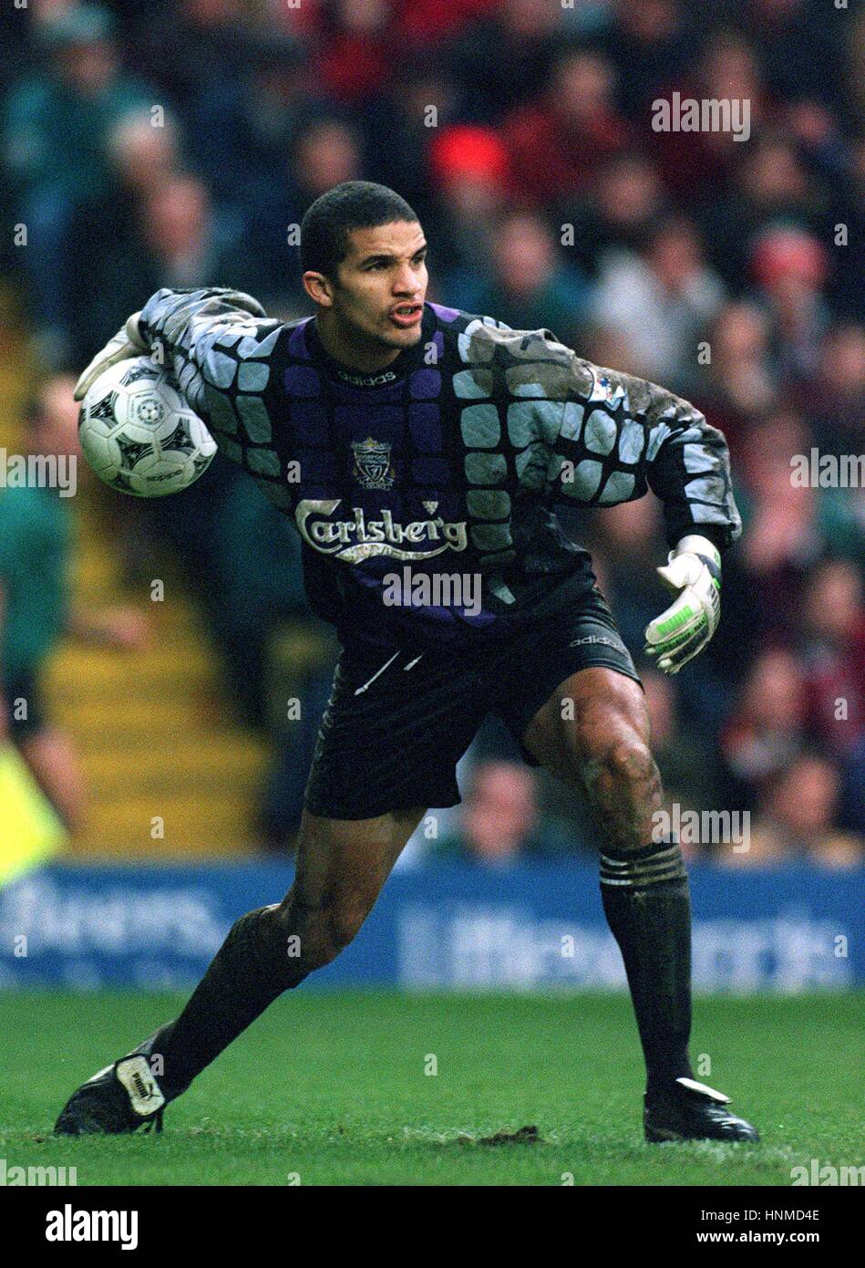 David James Liverpool Fc 16 February 1995 Stock Photo Alamy