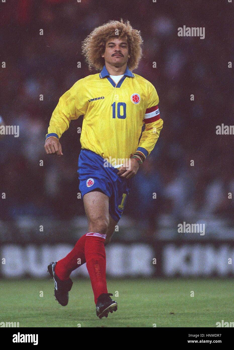 CARLOS VALDERRAMA COLOMBIA 07 September 1995 Stock Photo - Alamy