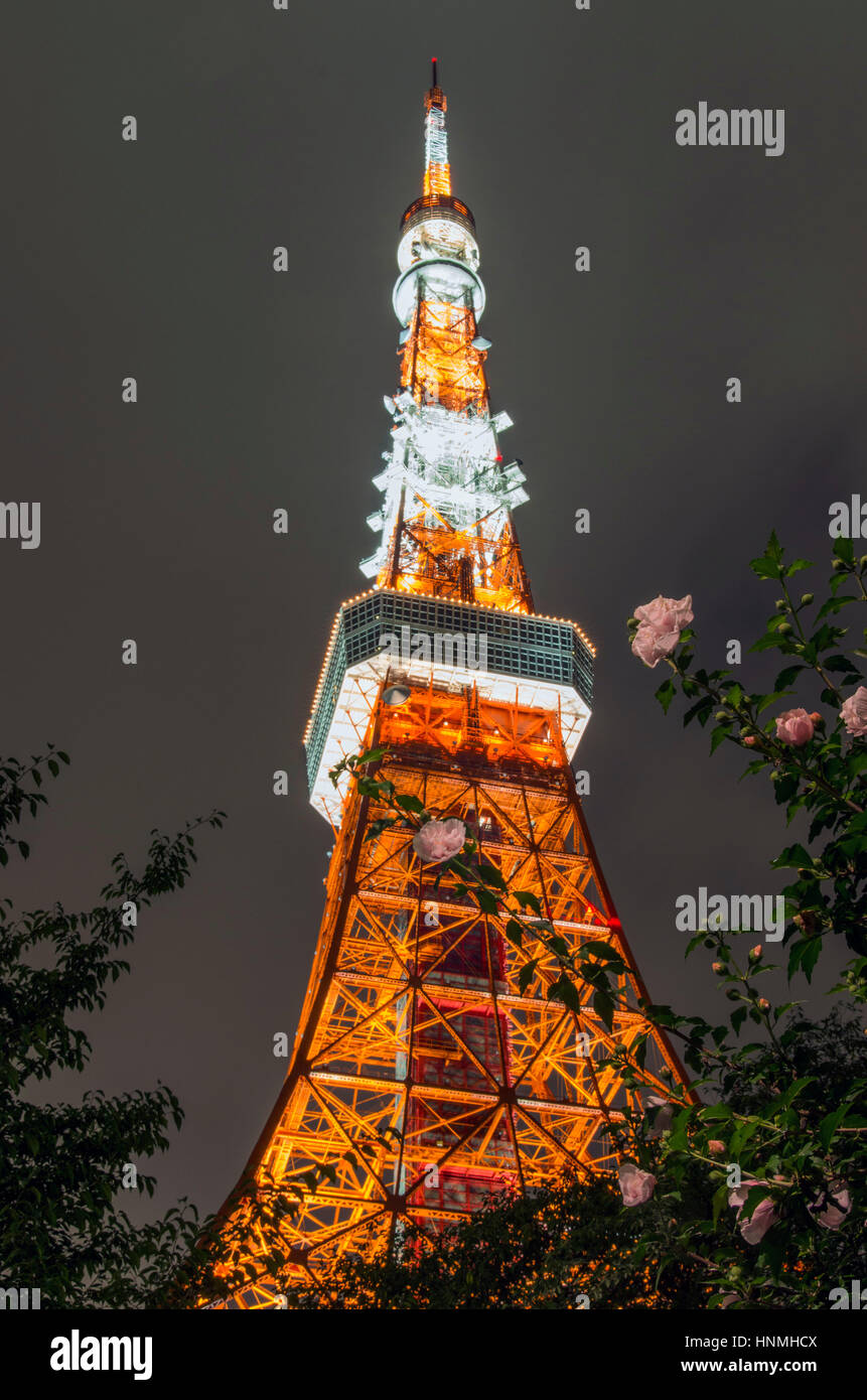 Vertical tokyo tower in japan hi-res stock photography and images - Alamy