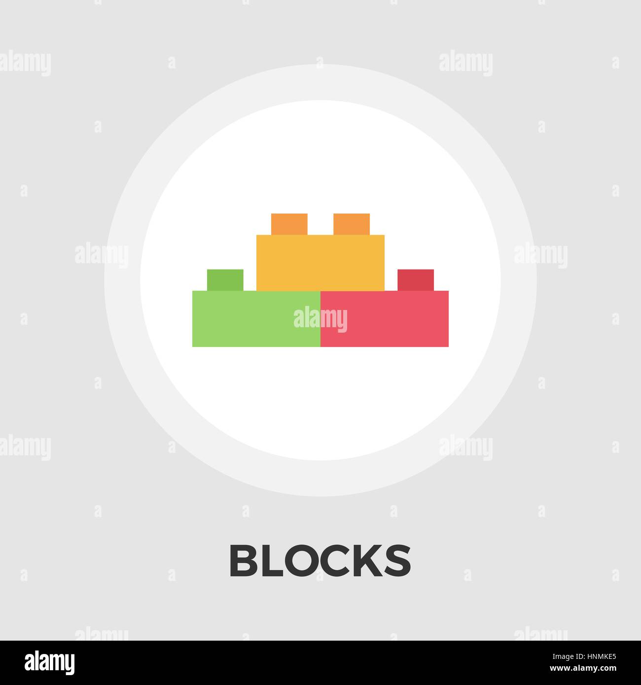 Blocks icon vector. Flat icon isolated on the white background ...