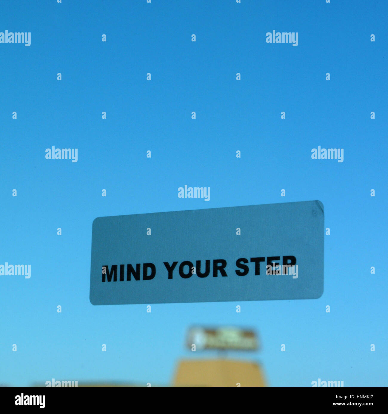 mind your step Stock Photo Alamy