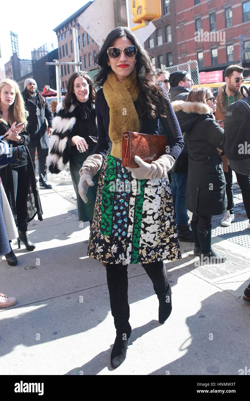 New York, NY, USA. 14th Feb, 2017. Huma Abedin arrives at 'Alice Olivia