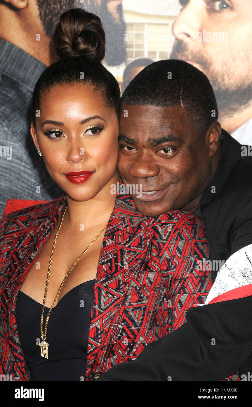 Los Angeles, California, USA. 13th Feb, 2017. Actor TRACY MORGAN, wife MEGAN WOLLOVER at the ''Fist Fight'' Premiere held at the Regency Village Theater, Westwood CA Credit: Paul Fenton/ZUMA Wire/Alamy Live News Stock Photo