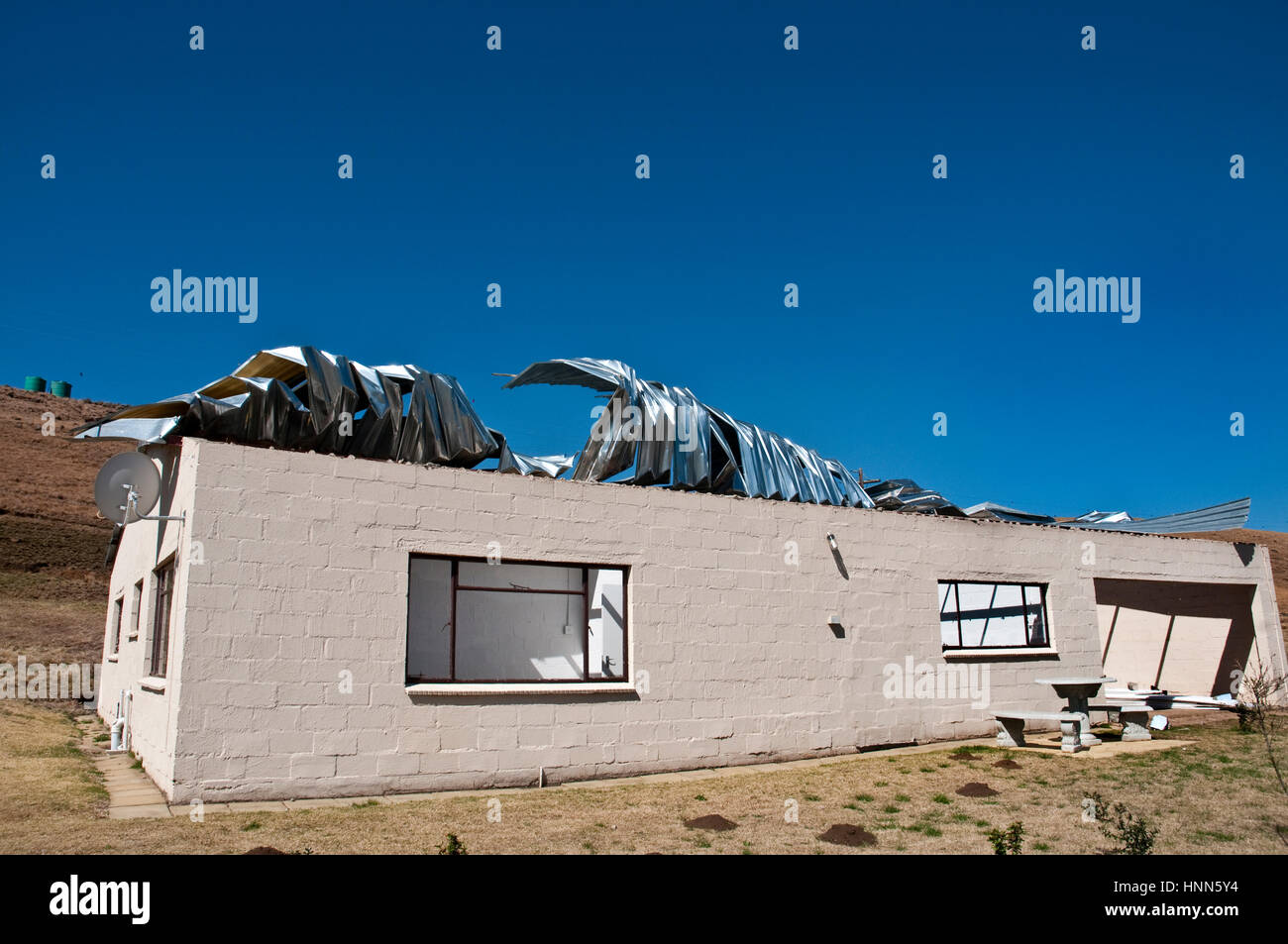 Metal Roof Damage Stock Photos Metal Roof Damage Stock Images