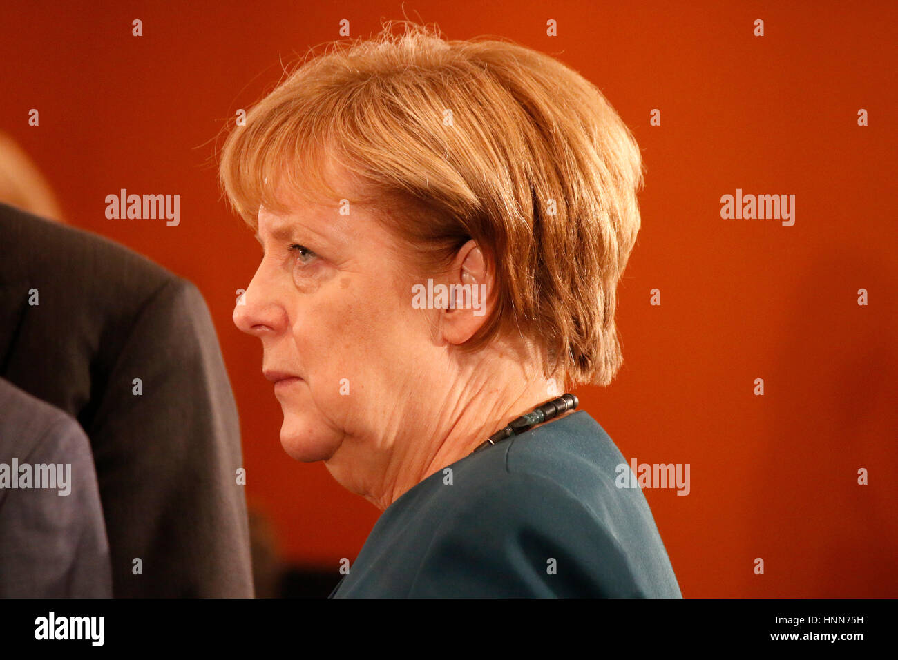 BKin Angela Merkel - Treffen der dt. Bundeskanzlerin mit den Ministerpraesidenten der Laender, Bundeskanzleramt, 8. Dezember 2016, Berlin. Stock Photo
